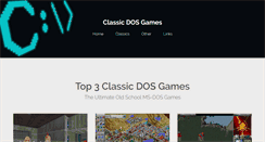 Desktop Screenshot of classicdosgames.org